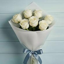 Букет 7 Белых роз Эдлесс Лав #REPLACE_PRED# Армавире