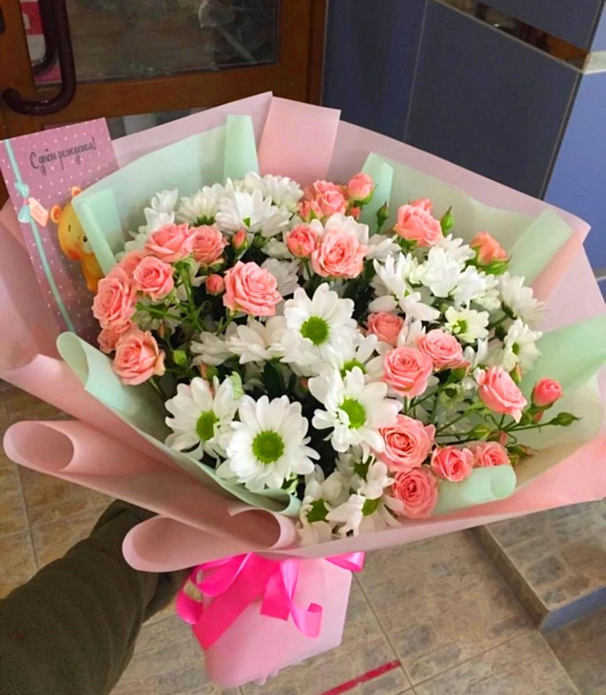 Букет цветов из: Розы и Хризантемы в Армавире