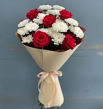 Букет цветов из:  Розы и Хризантемы в Армавире