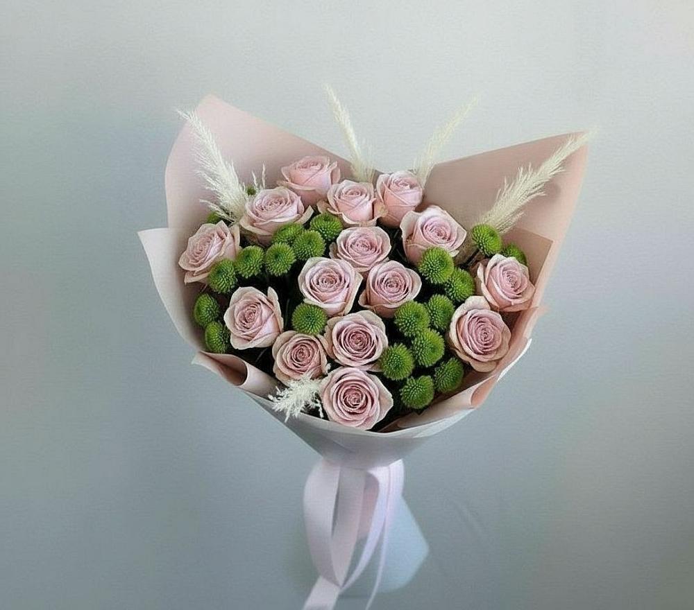 Букет цветов из: Розы и Хризантемы в Армавире