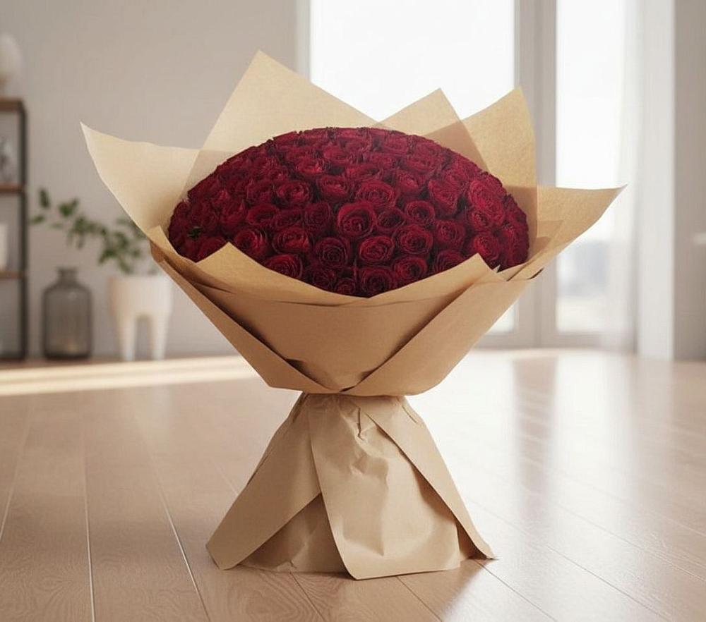 Букет 101 Красная роза в Армавире