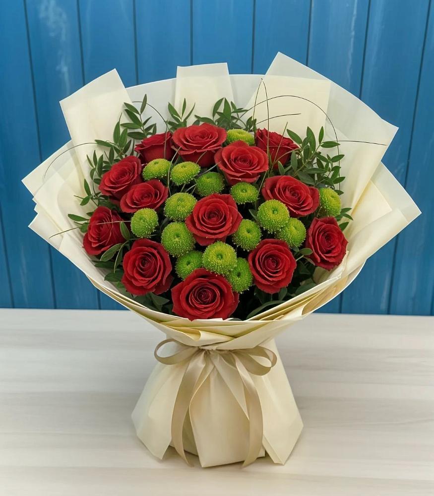 Букет цветов из: Розы и Хризантемы в Армавире