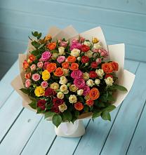 Букет Микс из разноцветных кустовых роз #REPLACE_PRED# Армавире